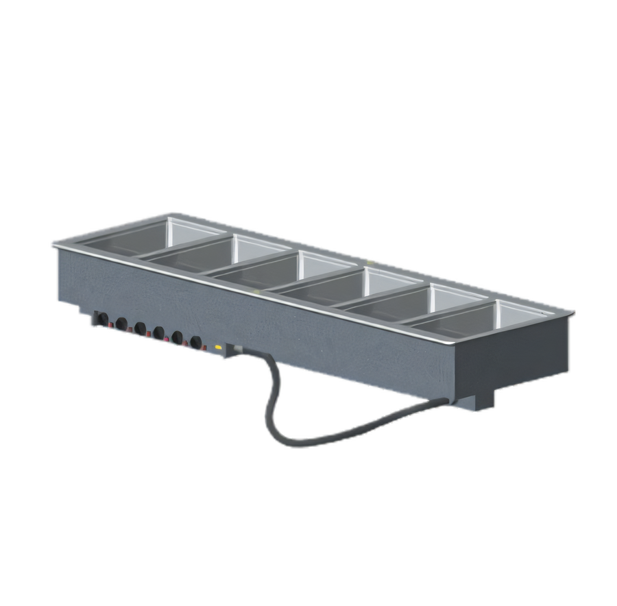 Product image #1 for Vollrath 6-Well Drop-In Electric Hot Food Well Unit for 12 x 20 Pans, Wet Operation, 208-240V