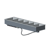 Vollrath 6-Well Drop-In Electric Hot Food Well Unit for 12 x 20 Pans, Wet Operation, 208-240V