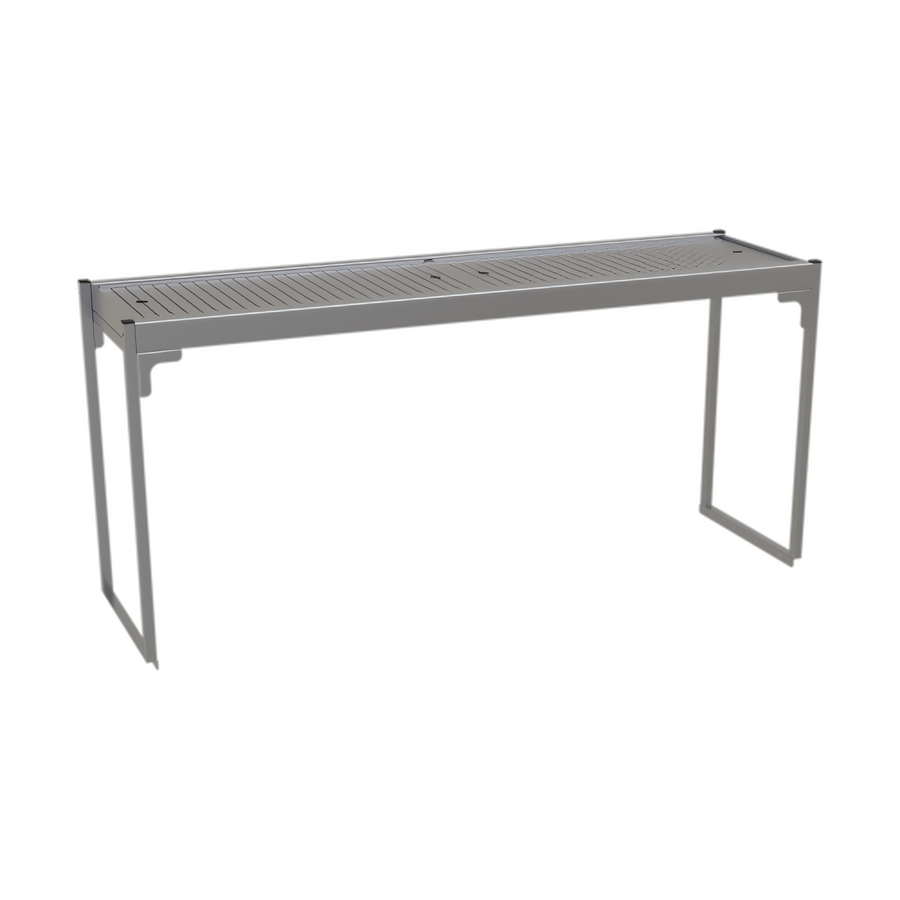 Product image #1 for Glastender 54-Inch Single Stainless Steel Overshelf for Pass-Thru Cocktail Stations