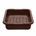 Thumbnail image #1 for Cambro Cambox 15 x 20 Inch 1-Compartment Dark Brown Hi-Gloss Plastic Bus Tub