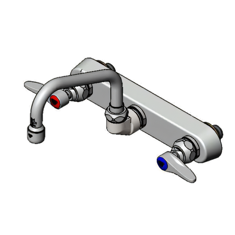 Product image #1 for T&S Brass B-1125 Workboard Faucet with 6-Inch Swing Nozzle, 8-Inch Centers