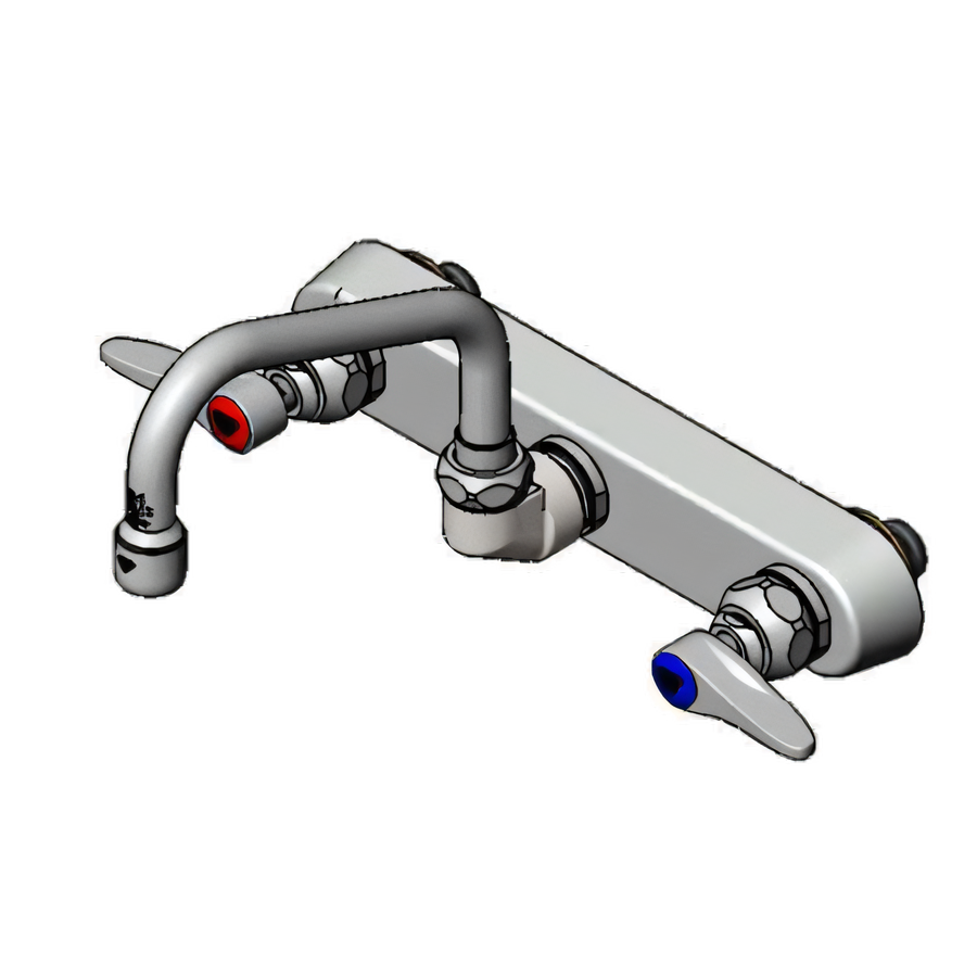 Product image #1 for T&S Brass B-1125 Workboard Faucet with 6-Inch Swing Nozzle, 8-Inch Centers