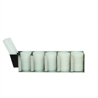 San Jamar Adjustable 5-Compartment Lid Dispenser/Organizer