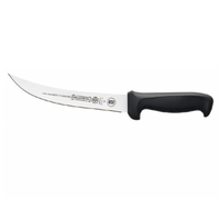 Mundial 8-Inch Stamped Breaking Knife with High Carbon Steel Blade and Black Polypropylene Handle