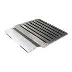 Thumbnail image #1 for BK Resources GCP-2 Universal Stainless Steel Upright Prep Shelf Stand, Medium, 12" Wide, for Grill/Griddle Splashes or Equipment Stand Risers