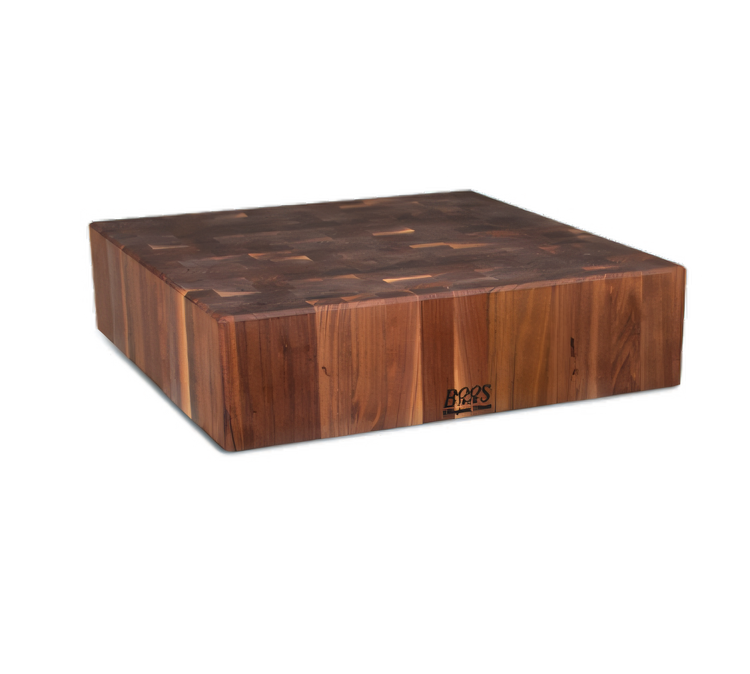 Product image #1 for John Boos Cucina LaForza 24-Inch Square End Grain American Black Walnut Butcher Block, Oil Finish, Block Only