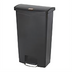 Thumbnail image #1 for Slim Jim 18-Gallon Resin Front Step Trash Can with Internal Hinged Lid, Black