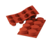 Thumbnail image #1 for Silikomart Oval Silicone Mold, 8-Cavity, 7 x 11-3/4 Inch