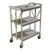 Thumbnail image #1 for Fold 'N Go Folding Open Design Bus Cart, 3 Shelves, 350 lb Capacity, Gray