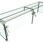 Thumbnail image #1 for Hatco Flav-R-Shield™ ES90-84 84-Inch Countertop Self-Service Sneeze Guard with Adjustable Tempered Glass Panels and Brushed Stainless Steel Posts