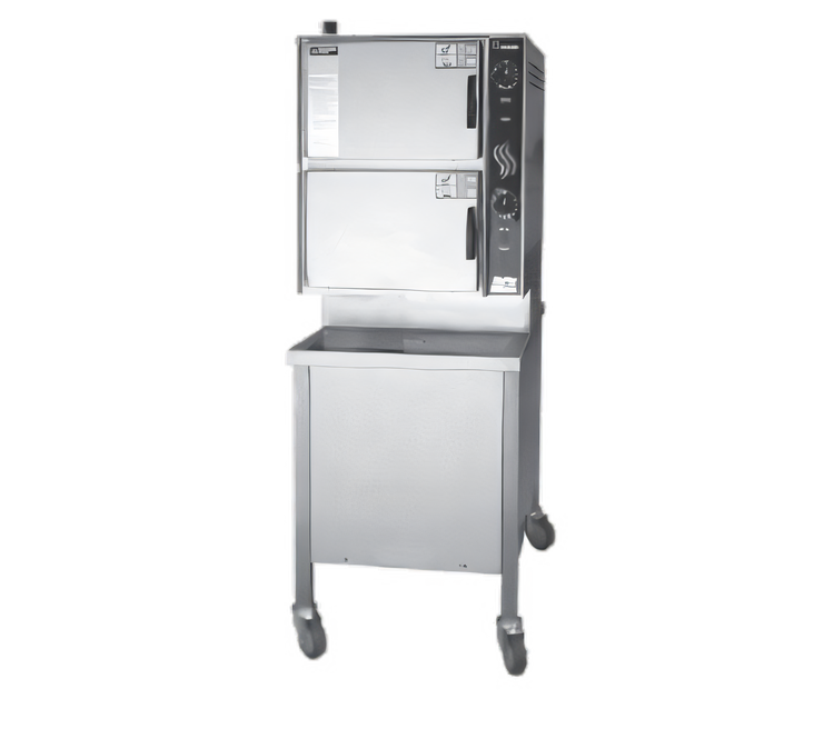 Product image #1 for Groen HyperSteam HY-6G Gas Convection Steamer with 2 Compartments, Twin Generators and Cabinet Base