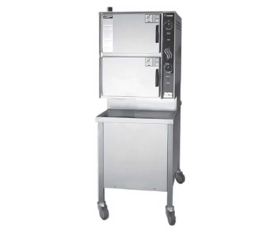 Product image #1 for Groen HyperSteam HY-6G Gas Convection Steamer with 2 Compartments, Twin Generators and Cabinet Base