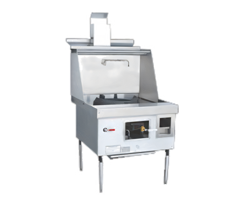 Product image #1 for York 36-Inch Gas Single-Chamber Wok Range with Water-Cooled Top and Chinese Swing Faucet