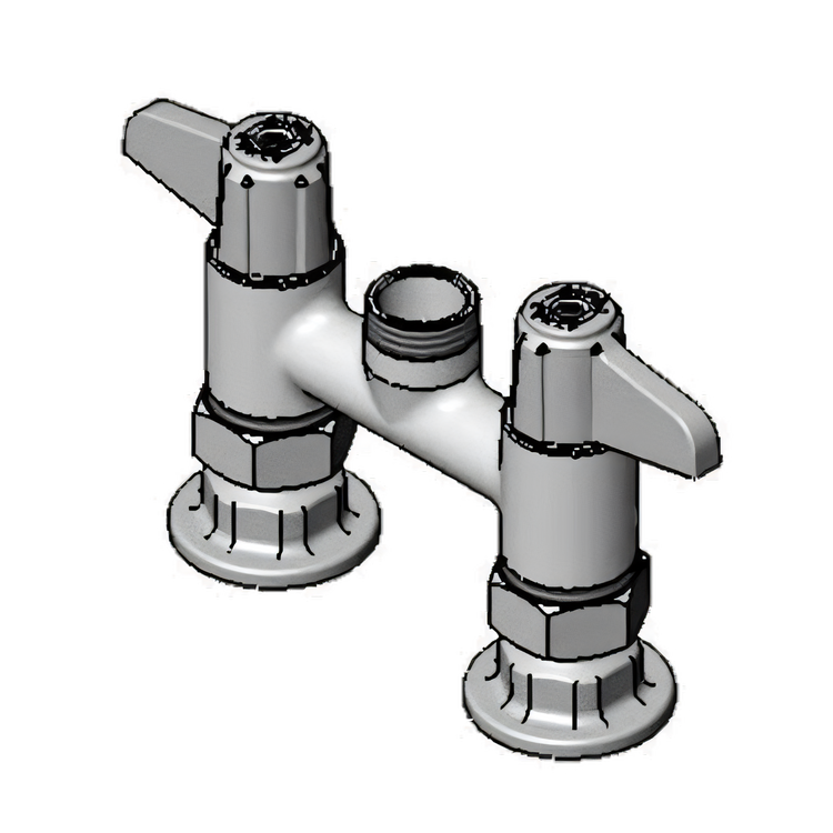 Product image #1 for equip 4-Inch Center Deck Mount Mixing Faucet, Less Nozzle, Swivel Outlet