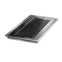 Perlick Drop-In Stainless Steel Drip Tray Trough with Removable Louvered Glass Rack
