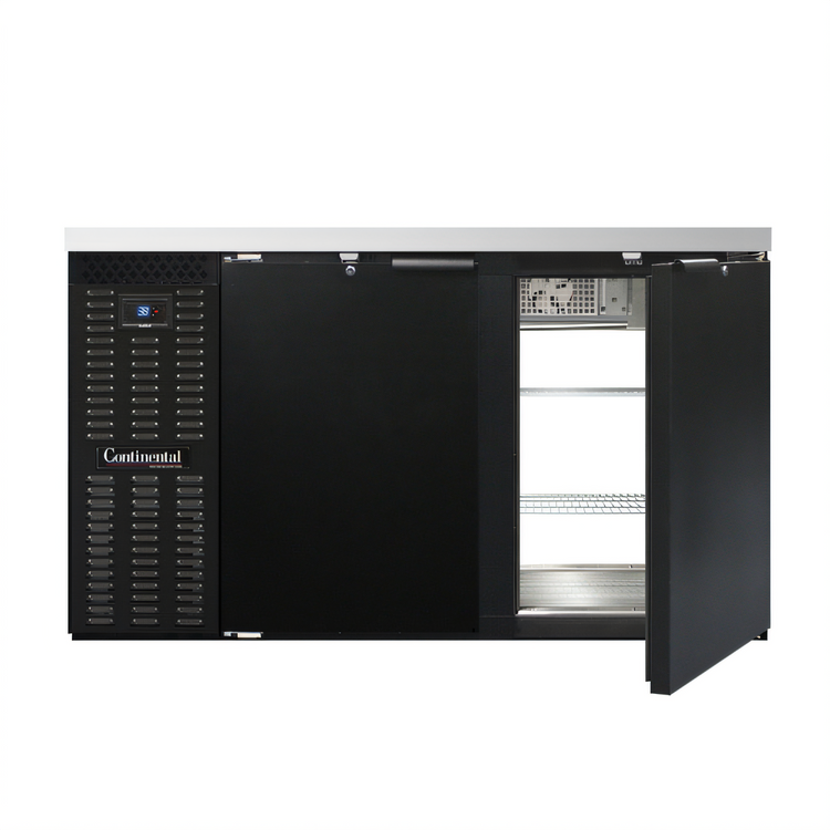 Product image #1 for Continental Refrigerator BB59SNPT Shallow Depth Pass-Thru 59" 4-Door Back Bar Cooler