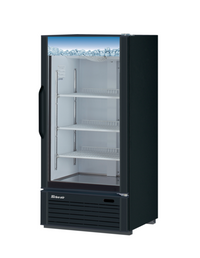 Turbo Air TGM-10B-N6 Single-Section Glass Door Refrigerator Merchandiser, 8.93 Cu. Ft.
