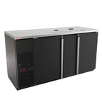 Thumbnail image #1 for Micro Matic USA Pro-Line MDD68-E-LT Two-Section Draft Beer Cooler, 28 Cu. Ft., 69-1/2 in. W, Self-Contained, Black