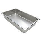 Thumbnail image #2 for Admiral Craft Equipment Corp. NestWell 22F4 Full-Size 4-Inch Deep Solid 22-Gauge Stainless Steel Steam Table Pan Case of 12