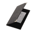 Thumbnail image #1 for Securit Classic Sewn Faux Leather Bill Presenter with Gold Corners, 5 x 9 Inches, Black