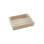 Thumbnail image #1 for American Metalcraft MWS1210 Rectangular Wooden Serving Crate, Sun-Bleached Finish, Half-Size Case of 6