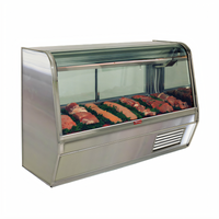 Howard-McCray 50-Inch Remote Endless Design Red Meat Service Case with LED Lighting, Stainless Steel