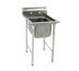 Thumbnail image #1 for Eagle Group 414 Series 1-Compartment Stainless Steel Sink with 9-1/2-Inch Backsplash