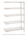 Thumbnail image #1 for Metro Super Erecta 48 in. W x 24 in. D x 74 in. H 5-Shelf Wire Add-On Shelving Unit