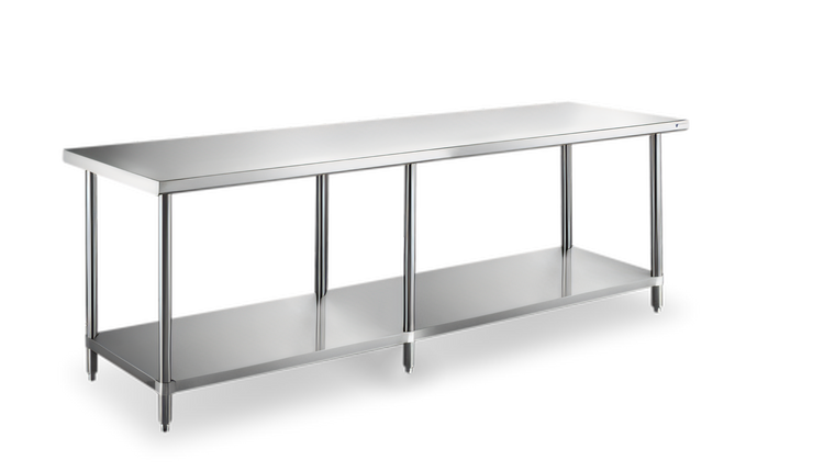 Product image #1 for Steel Works Stainless 84-Inch x 24-Inch x 34-Inch Stainless Steel Work Table with Undershelf