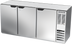 Thumbnail image #1 for Beverage Air BB72HC-S 72-Inch Three-Section Solid Door Back Bar Refrigerator