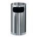 Thumbnail image #1 for European Series 12 Gallon Round Indoor Trash Receptacle with Flat Top, Satin Stainless Steel