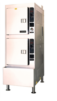 Cleveland Range SteamCraft Power 10 Two-Compartment Gas Pressureless Floor Steamer, 24-Inch Wide