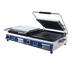 Thumbnail image #1 for Globe Deluxe 14-Inch Double Countertop Electric Sandwich/Panini Grill with Grooved Cast Iron Plates