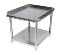 BK Resources VETS-2430 Stainless Steel Equipment Stand with Galvanized Legs and Undershelf, 25 x 30 in.