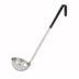 Thumbnail image #1 for Winco 6 oz Color-Coded Stainless Steel Ladle with 15-1/2 Inch Handle, Black