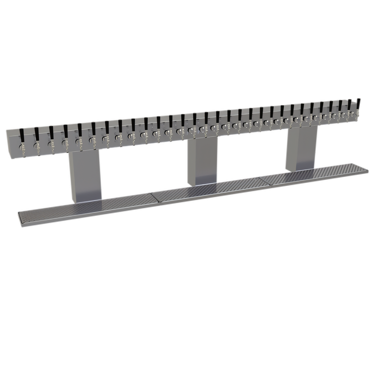 Product image #1 for Glastender Triple-Column Countertop Glycol-Cooled Bridge Draft Dispensing Tower, 30 Faucets