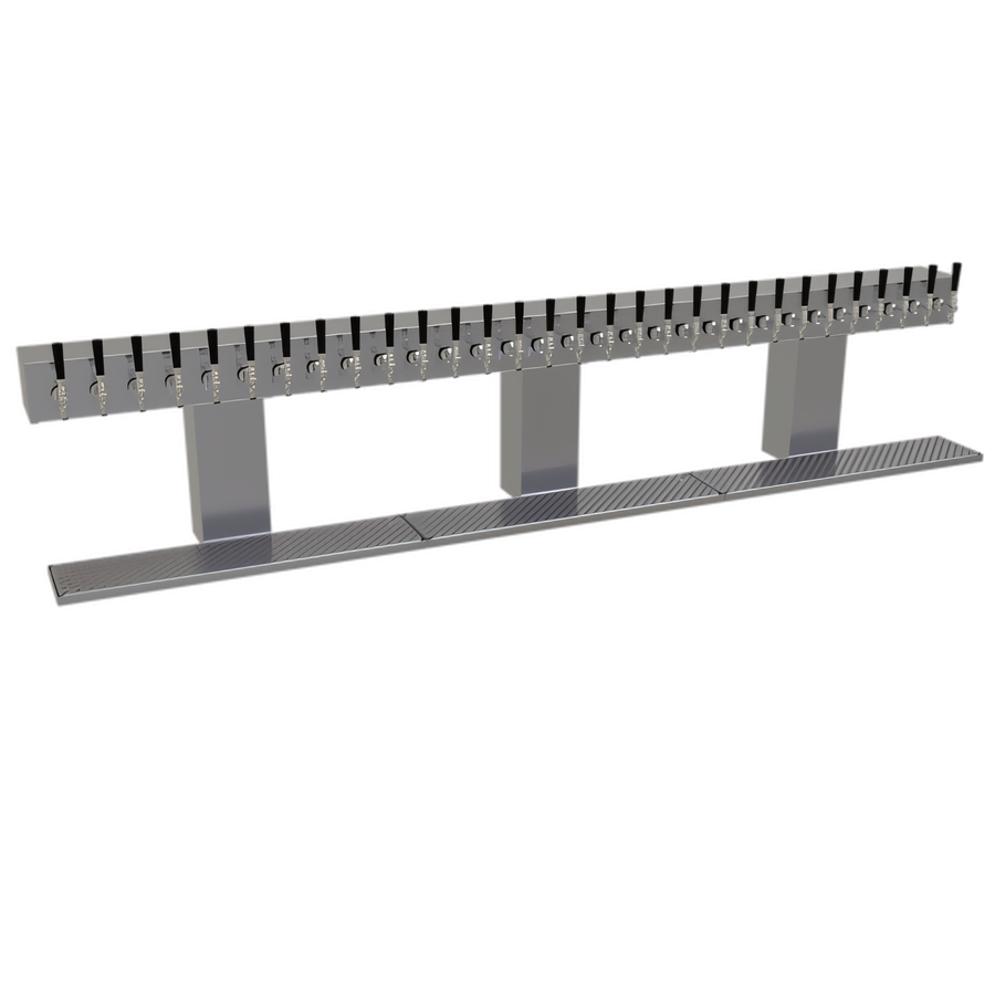Product image #1 for Glastender Triple-Column Countertop Glycol-Cooled Bridge Draft Dispensing Tower, 30 Faucets