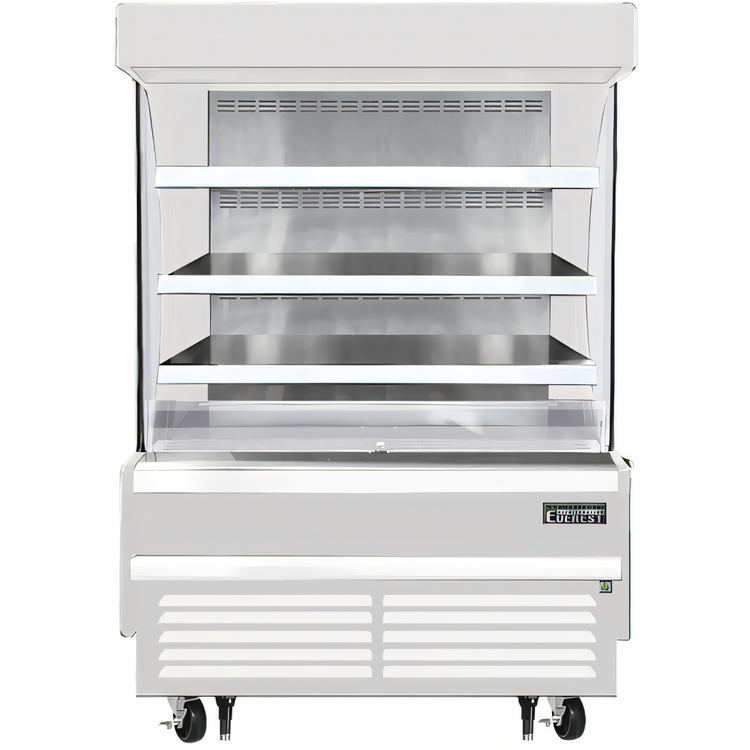 Product image #1 for Everest Refrigeration 48-Inch Vertical Open Air Merchandiser, 12.2 Cu. Ft., White, 28-Inch Deep