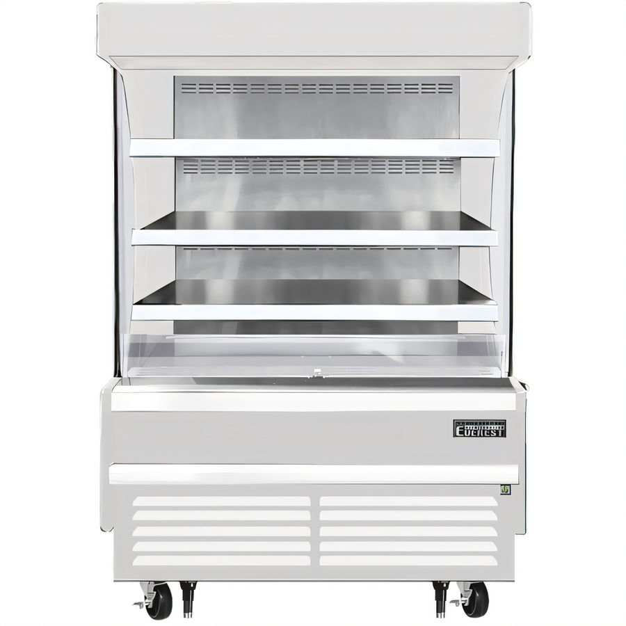 Product image #1 for Everest Refrigeration 48-Inch Vertical Open Air Merchandiser, 12.2 Cu. Ft., White, 28-Inch Deep