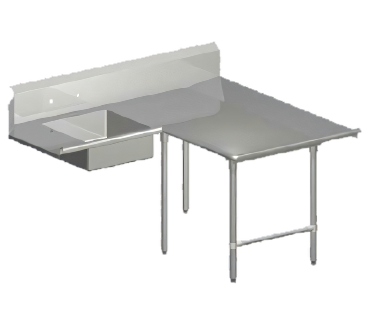 Product image #1 for John Boos Pro-Bowl L-Shaped Soiled Landing Dishtable, 84-Inch Corner-to-End, Right-to-Left, Stainless Steel