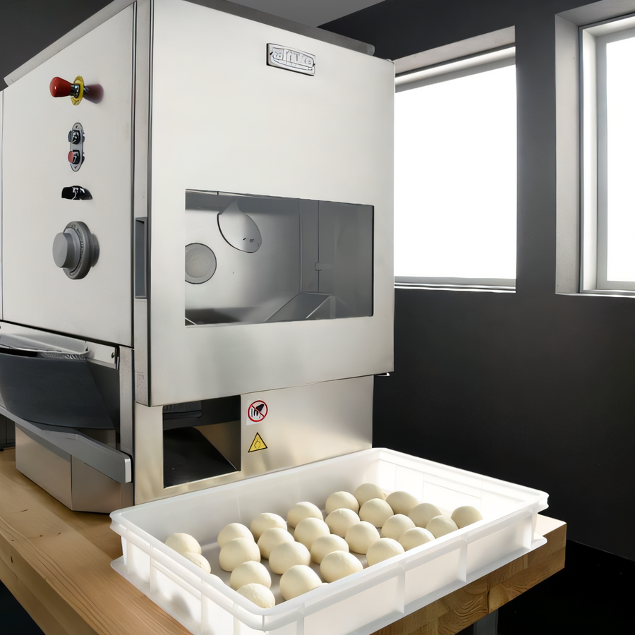 Product image #1 for BakeMax Automatic Floor Model Dough Divider/Rounder Combo with 44-Liter Hopper