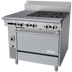 Thumbnail image #1 for Garland Cuisine Series 36-Inch Heavy Duty Natural Gas Combination Top Range with 4 Open Burners, Hot Top, and Standard Oven