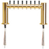 Thumbnail image #1 for Metropolis H Series Countertop Glycol-Cooled 8-Faucet Draft Beer Tower with PVD Brass Finish