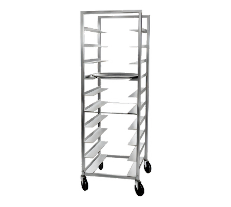 Product image #2 for Channel Manufacturing Aluminum Single-Section Oval Tray Rack Cart, 5-Tray Capacity, 36 Inches High
