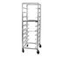 Thumbnail image #2 for Channel Manufacturing Aluminum Single-Section Oval Tray Rack Cart, 5-Tray Capacity, 36 Inches High