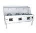 Thumbnail image #1 for MasterRange 86-Inch 3-Section Gas Wok Range with Cast Iron Brick-Lined Chambers and Swing Faucets