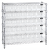 Thumbnail image #1 for Quantum 36 x 12 x 36-Inch Bin Wire Shelving System with 6 Shelves and 40 Clear Bins, Chrome Plated