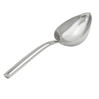 Thumbnail image #1 for Vollrath Miramar® 46724 1-Cup (8 oz.) Solid Oval Bowl Stainless Steel Serving Spoon with Capacity Markings Case of 6