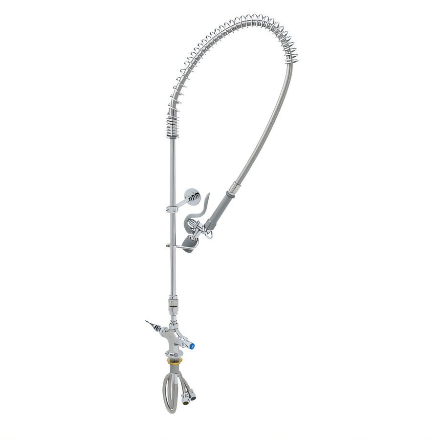 Product image #1 for EasyInstall Single-Hole Deck-Mount Pre-Rinse Faucet with Vacuum Breaker and 0.65 GPM Spray Valve