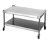Thumbnail image #1 for 72-Inch 14-Gauge Stainless Steel Equipment Stand with Open Base and Bottom Shelf